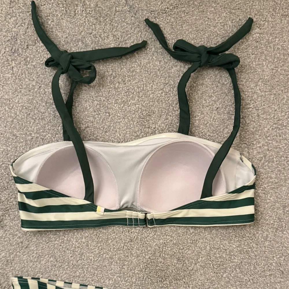 Summersalt Striped Green and White Bikini Set - Picture 5 of 5
